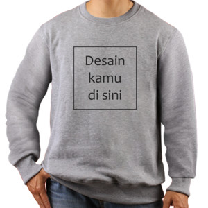 Jaket Sweater Pria Desain Gambar Sendiri