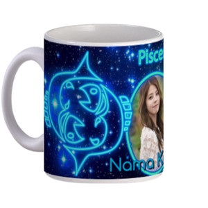 Mug Pisces Blue Zodiac