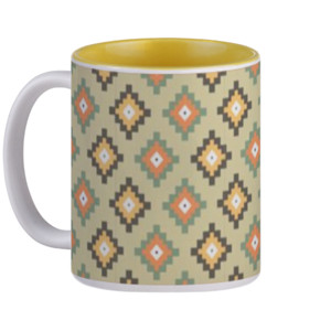 Mug Batik Kotak-Kotak