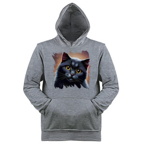 Jaket Hoodie Siapa bilang kucing hitam seram?
