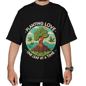 Kaos Oversize berkebun