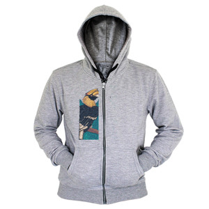 Hoodie Zipper Tropical Bird