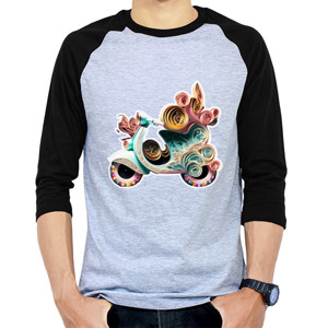 Kaos Raglan Vespa