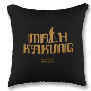 Bantal Javanese themed square pillow “Mbah kakung” 