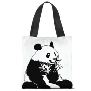 Tas Tote Fullprint Panda Tote Bag 