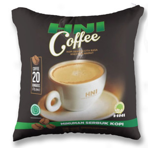 Bantal HNI Coffee 2 sisi