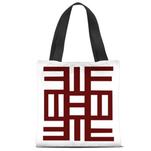 Tas Tote Fullprint Simbol Belajar Tanpa Batas