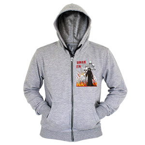 Hoodie Zipper Human sin (tengkorak)