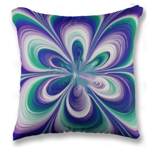 Bantal Purple and White Striped Textile