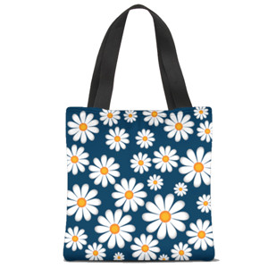 Tas Tote Fullprint Bunga