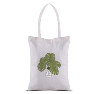 Tas Tote monstera totebag 05