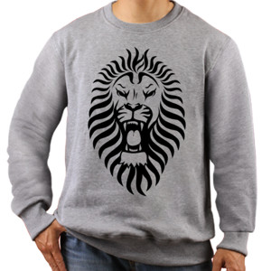 Jaket Sweater Lion Silhouette 3