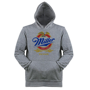 Jaket Hoodie miller pilsner