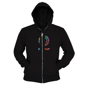 Hoodie Zipper SAKATIAR LOGO RAINBOW