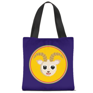 Tas Tote Fullprint KAMBING PIXEL