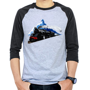 Kaos Raglan Kereta Api