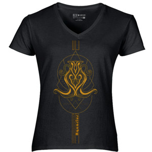 Kaos Kaos tshirt zodiak aquarius gold