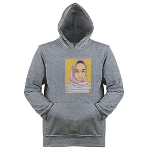 Jaket Hoodie Potrait Vector