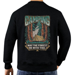 Jaket Sweater Camping #1 - May The Forest Be With You