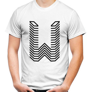 Kaos Logo huruf W gamer