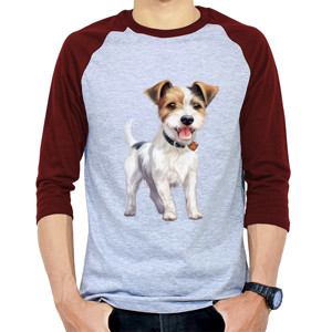 Kaos Raglan Kaos Gambar Anjing 392