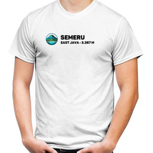Kaos Kaos Gunung Semeru Simpel - Mount Semeru T-Shirt 