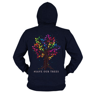Hoodie Zipper Save Our Trees