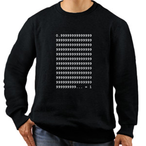 Jaket Sweater 0.99999... = 1 Gelap - Pria & Wanita