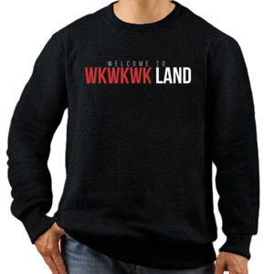 Jaket Sweater Welcome To WKWKWK LAND