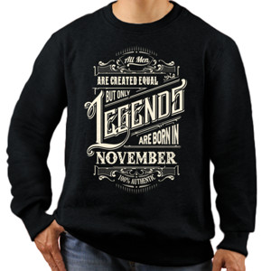 Jaket Sweater The legend born november