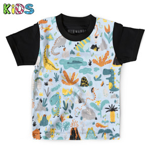 Kaos Anak Full-Print Kaos Anak Dino