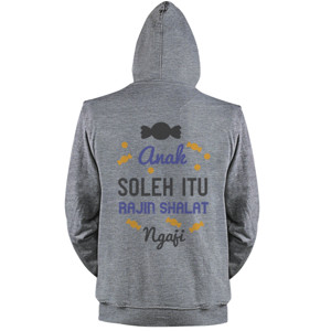 Jaket Hoodie Anak Soleh Rajin Shalat Dan Ngaji #1