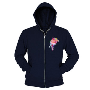 Hoodie Zipper Flower