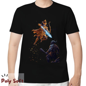 Kaos Kaos Arjuna Fighting Wayang Poly Soft
