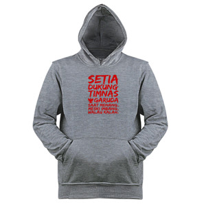 Jaket Hoodie SETIA DUKUNG TIMNAS GARUDA WHITE 2