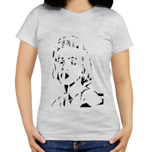 Kaos Marlyn monroe in white stripe