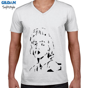Kaos Marlyn monroe in white stripe