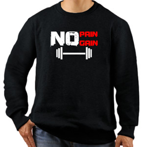 Jaket Sweater Kaos No Pain No Gain (Gym)