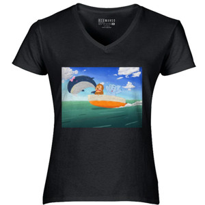 Kaos Sea - V-neck Wanita by Co_mbro