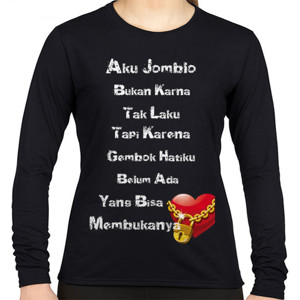 Kaos Tulisan Jomblo