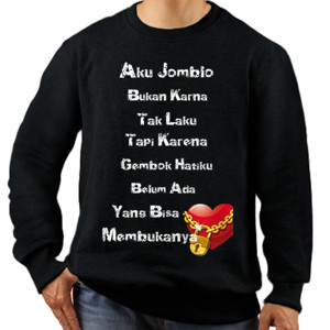 Jaket Sweater Tulisan Jomblo