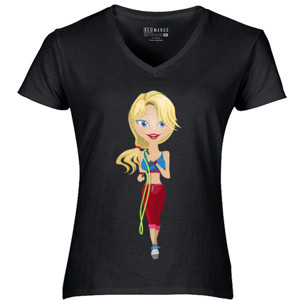 Kaos Shirt - The Skipping Lady