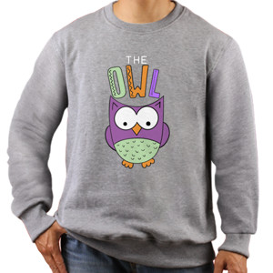 Jaket Sweater The Owl - Purple