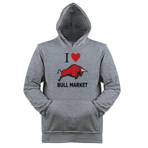 Jaket Hoodie i love bull market