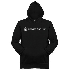 Jaket Hoodie No Wife No Life