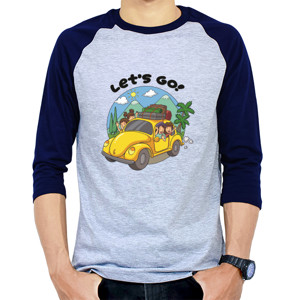 Kaos Raglan Lets Go!