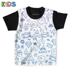 Kaos Anak Full-Print Cute Monster