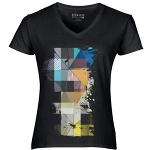 Kaos Kaos Abstract Segitiga Pixel