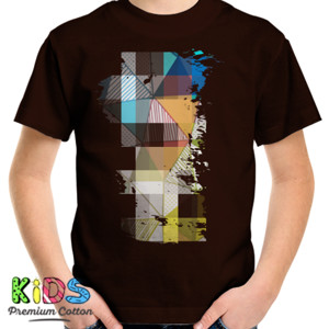 Kaos Kaos Abstract Segitiga Pixel