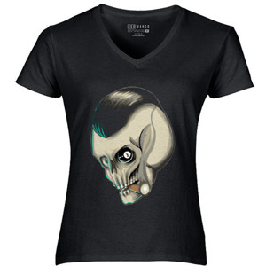 Kaos Cool Hair Skull